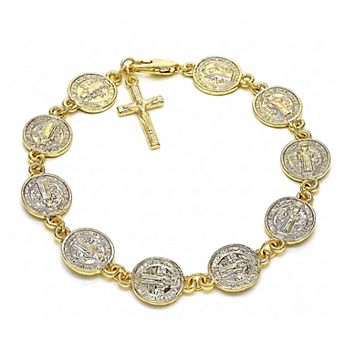 RMZ GOLD NYC 8-Inch Gold Religious Bracelet