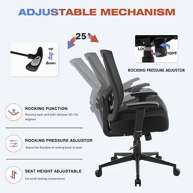 Big and Tall Office Chair 600lbs, Ergonomic Lumbar Support, Breathable Mesh, for Office, Gaming