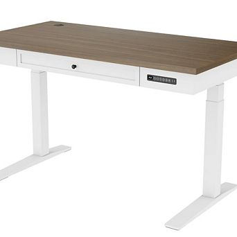 YIORTWO Electric Adjustable Standing Desk Memory Drawer Workstation for Home Office