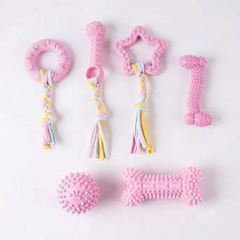 Puppy Chew Toy Set, Teething & Interactive Play Toys