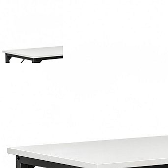 YIORTWO Modern Computer Office Desk Work Gaming Study Table with Storage Bag and Headphone Hook