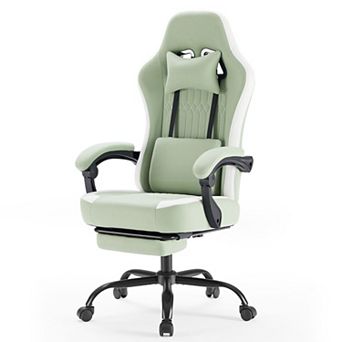 YIORTWO Gaming Chair with Footrest Ergonomic Computer Chair Adjustable Reclining Desk Chair