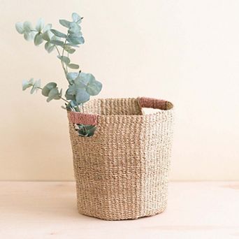 Octagon Basket with Handle