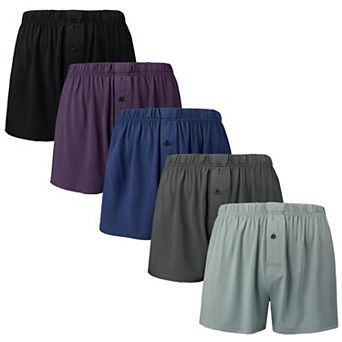 3-Pack Men's Classic Loose Stretch Boxer Shorts Soft Comfortable Underwear