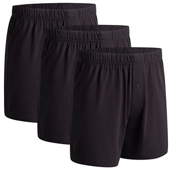 100% Cotton Organic Elastic Waistband Premium Boxer Shorts Softer Breathable