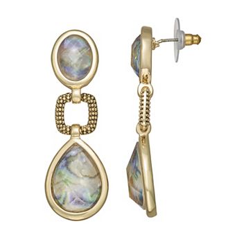 Napier Gold-Tone Polished Post Linear Earrings