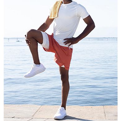 Mens 2 In 1 Quick Dry Workout Athletic Gym Running Shorts With Pockets