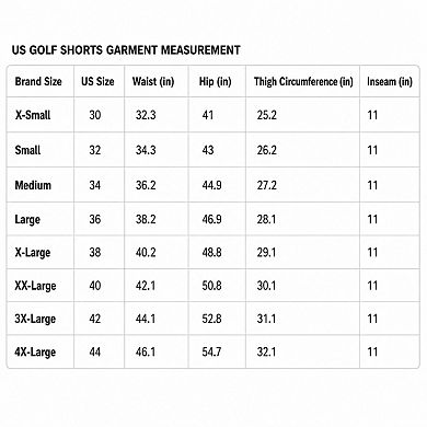 Men's Golf Shorts Dry Fit Quick Stretch Pockets Sun Protection Water Repellent