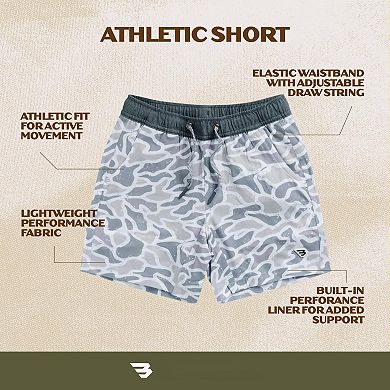 Men's Athletic Shorts Quick Dry Moisture Wicking 4 Way Stretch With Side Pockets