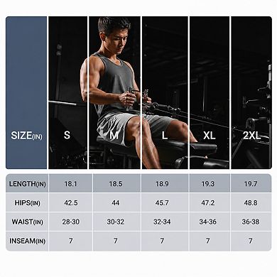 5-Pack Mens Athletic Workout Shorts Dry Fit Mesh With Pockets