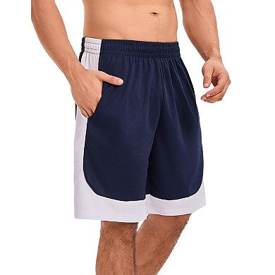 6-Pack Mens Mesh Athletic Basketball Shorts Quick Dry Gym Workout With Pockets