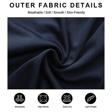 4-Pack Mens 2 In 1 Running Workout Shorts With Liner Gym Athletic Quick Dry Pockets