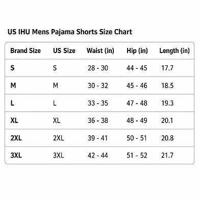 3-Pack Men's Soft Cotton Pajama Lounge Shorts With Drawstring Pockets