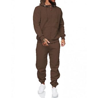 Men 2 pc Athletic Tracksuits Casual Jogging Active Wear Outfits