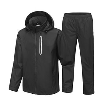 Men's Waterproof Golf Rain Suit Jacket Pants Lightweight Breathable Windproof