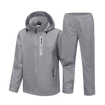 Men's Waterproof Golf Rain Suit Jacket Pants Lightweight Breathable Windproof