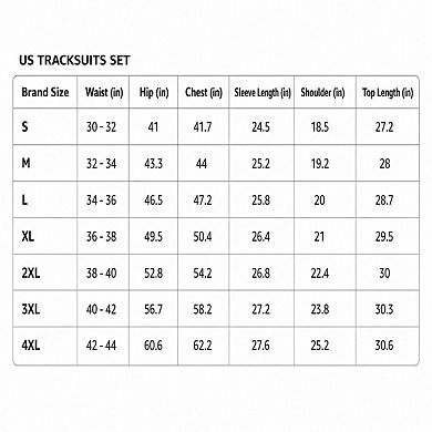 Men's Tracksuits Full Zip Jacket Drawstring Pants With Zipper Pockets For Running Workout