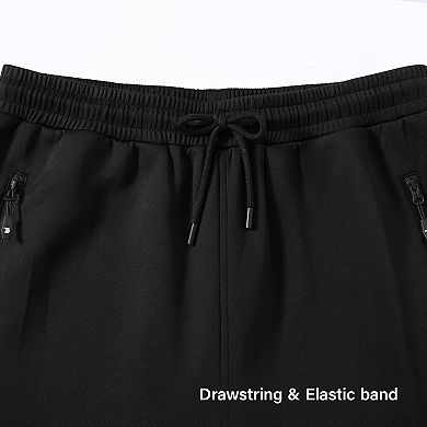 Men's Tracksuits Full Zip Jacket Drawstring Pants With Zipper Pockets For Running Workout