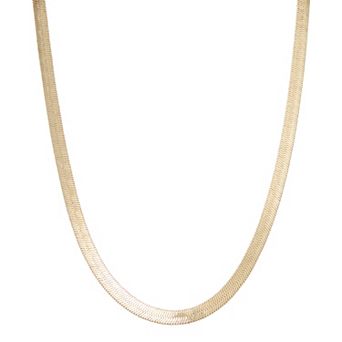 Napier Gold Tone Polished Chain Effect Collar Necklace