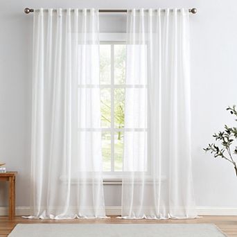 Cannon Sheer 2-Pack Rod Pocket Window Curtain Panels