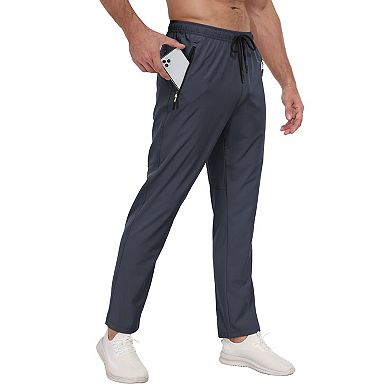 Men's Athletic Jogger Pants Quick Dry Water Resistant Breathable Hiking Workout