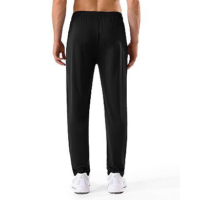 5-Pack Men's Stretch Athletic Pants Zipper Pockets Drawstring Waist