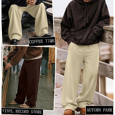 2-Pack Big And Tall Mens Baggy Athletic Open Bottom Joggers With Pockets