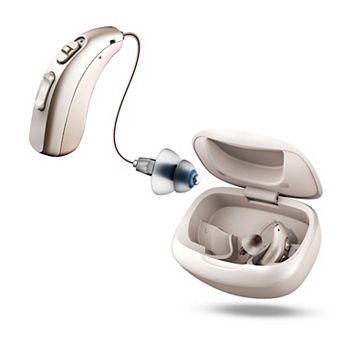 LINNER OTC Hearing Aids, BTE RIC Style with Noise Cancellation, 3 Modes & 9 Volume Levels