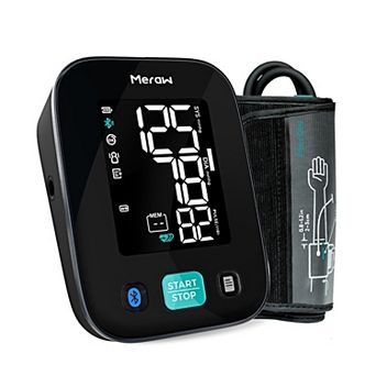 Meraw Cedar Automatic Upper Arm Blood Pressure Monitor with Bluetooth App, 8.7"-16.5" Cuff