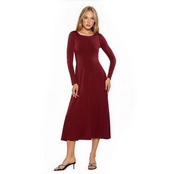 Women's ALEXIA ADMOR Harlow Scoopneck Dropped Waist Fit And Flare Dress