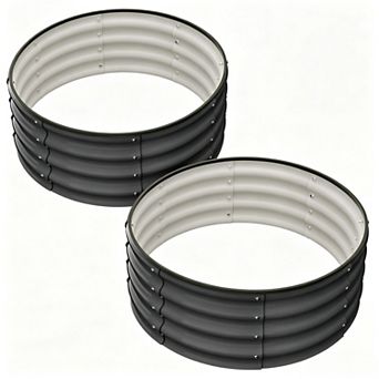 2 pc Raised Garden Beds Outdoor, 3x3x1 FT