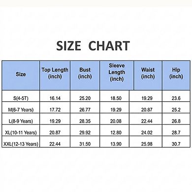 Girls' Two-Piece Rash Guard Swimsuit Set Long-Sleeve Top & Shorts