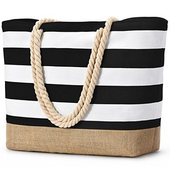 Beach Tote Bag Canvas Waterproof Travel Pool