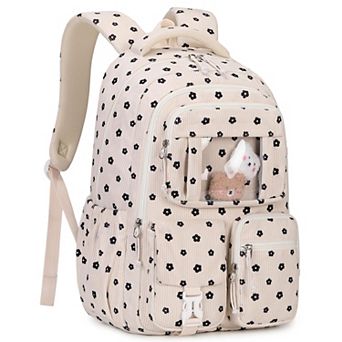 15" Girl Corduroy School Bag Elementary