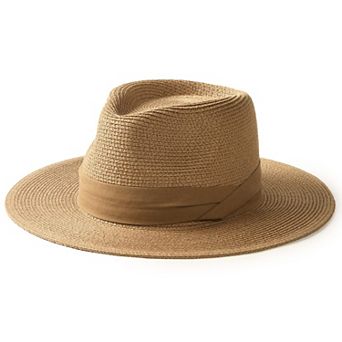 Panama Hat Wide Brim Fedora UV Protection Beach