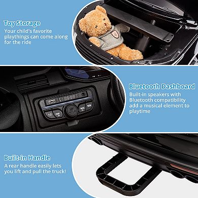 24V 2-Seater Kids Electric Car Parent Remote 3 Speeds LCD Storage Box Lockable Doors MP3 Player