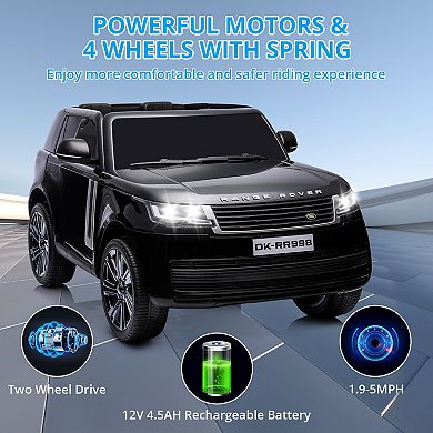 24V 2-Seater Kids Electric Car Parent Remote 3 Speeds LCD Storage Box Lockable Doors MP3 Player