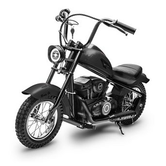 24V 250W Kids Electric Dirt Bike 2-Speed 14MPH 60min Ride LED Light Leather Seat Brake Off-Road