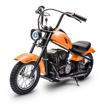 24V 250W Kids Electric Dirt Bike 2-Speed 14MPH 60min Ride LED Light Leather Seat Brake Off-Road