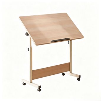 Standing Small Computer Desk with Wheels