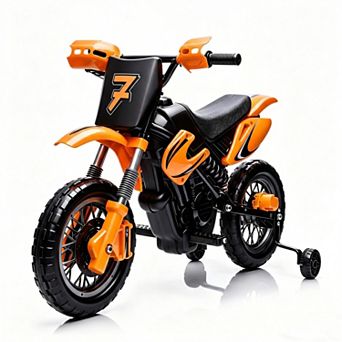 6V Kids Electric Ride-On Motorcycle Battery Powered Realistic Lights Sounds Safe Slow Speed Toy