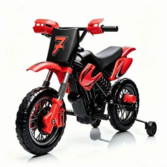 6V Kids Electric Ride-On Motorcycle Battery Powered Realistic Lights Sounds Safe Slow Speed Toy