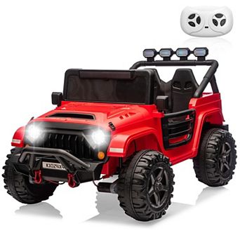 24V 2-Seater Electric Ride-On Truck 4x4 Off-Road Parent Remote 3 Speeds LED Lights 132 lbs Capacity