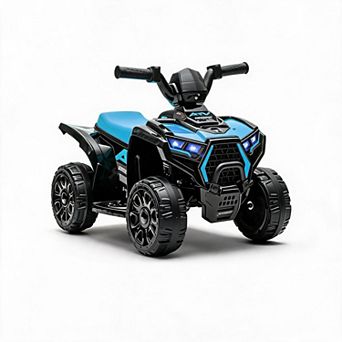 6V Kids Electric ATV Ride On Car 4 Wheeler with Lights Music Safe 3.5mph Outdoor Toy