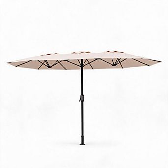 Rectangular Pool Umbrella, 15ft Large Patio Umbrella , Outdoor Market Umbrella,Without Base
