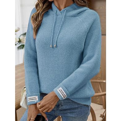 Women Open Front Textured Knit Cardigan Oversized Long Sleeve Casual Sweater Coat With Side Pockets