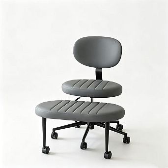 Pnronnc Ergonomic Office Chair with Swivel Multi-Position Cross Legged
