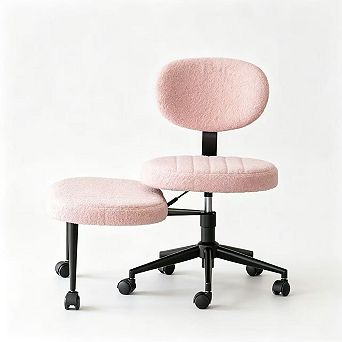 Pnronnc Ergonomic Office Chair with Swivel Multi-Position Cross Legged