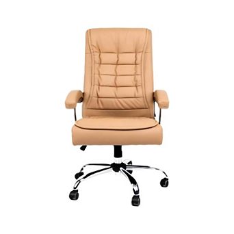 Trikiousd Executive High Back PU Leather Office Chair Ergonomic Swivel Desk Chair