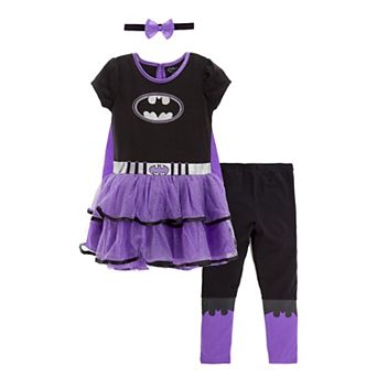 WARNER BROS Justice League Cosplay Dress and Leggings Set with Cape